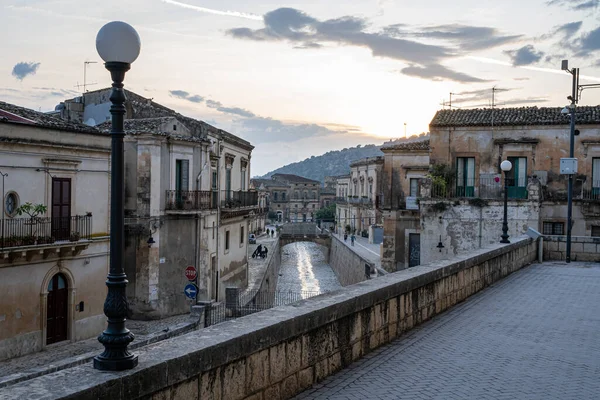 Vista Dall Assolutamente Mozzafiato Scicli Italia Sicilia — Foto Stock