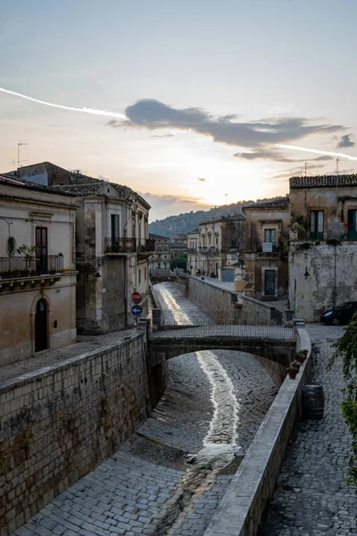 Vista Dall Assolutamente Mozzafiato Scicli Italia Sicilia — Foto Stock