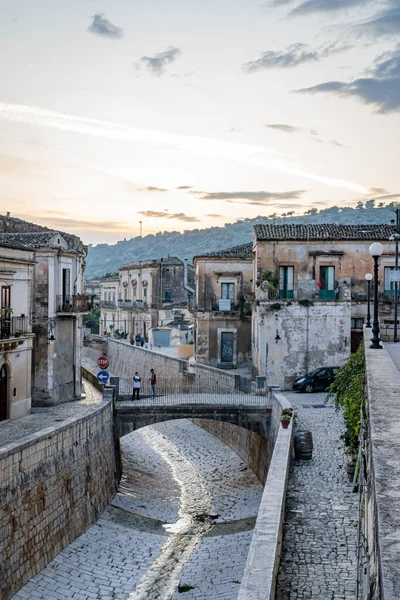 Vista Dall Assolutamente Mozzafiato Scicli Italia Sicilia — Foto Stock