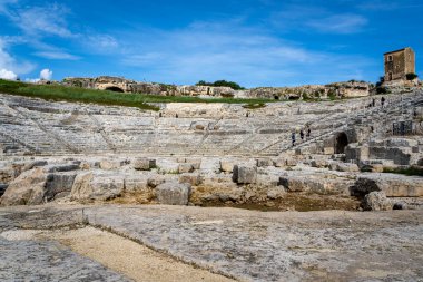 Syracuse İtalya 'daki Arkeoloji Parkı (Sicilya)
