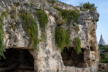 Syracuse İtalya 'daki Arkeoloji Parkı (Sicilya)