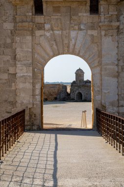 Syracuse İtalya 'da Castello Maniace (Sicilya)