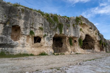 Syracuse İtalya 'daki Arkeoloji Parkı (Sicilya)