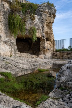 Syracuse İtalya 'daki Arkeoloji Parkı (Sicilya)