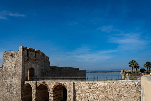 Syracuse Talya Castello Maniace Sicilya — Stok fotoğraf