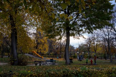 Augarten Park, Viyana Avusturya 'daki inanılmaz savaş kulesine bakın.