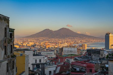Napoli şehrine yukarıdan güzel bir bakış.