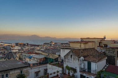 Napoli şehrine yukarıdan güzel bir bakış.
