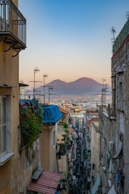 Napoli şehrine yukarıdan güzel bir bakış.
