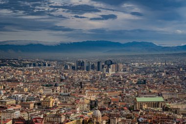 Napoli şehrine yukarıdan güzel bir bakış.