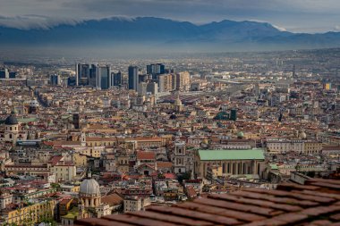 Napoli şehrine yukarıdan güzel bir bakış.