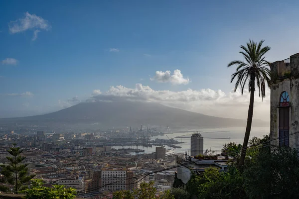 Uno Sguardo Bellissimo Sulla Città Napoli Dall Alto — Foto Stock