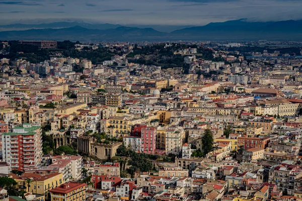 Krásný Pohled Město Neapol Itálie Shora — Stock fotografie