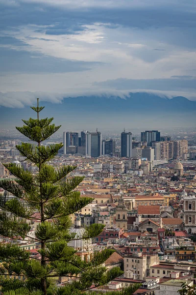 Krásný Pohled Město Neapol Itálie Shora — Stock fotografie
