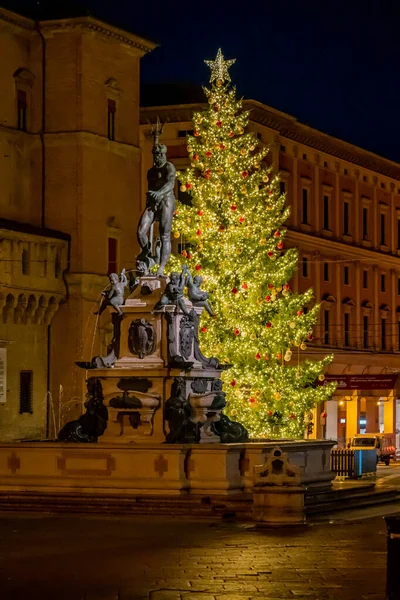 Natal Waktu Indah Bologna Italia Stok Foto