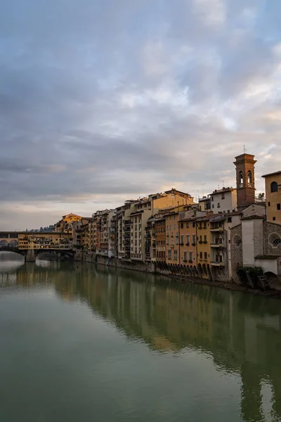 Langs Arno Florence Italië — Stockfoto