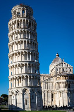 İtalya Cattedrale di Pisa (Eğik Pisa Kulesi) manzarası