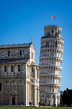 İtalya Cattedrale di Pisa (Eğik Pisa Kulesi) manzarası