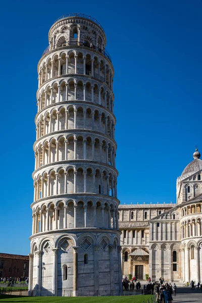 Talya Cattedrale Pisa Eğik Pisa Kulesi Manzarası — Stok fotoğraf