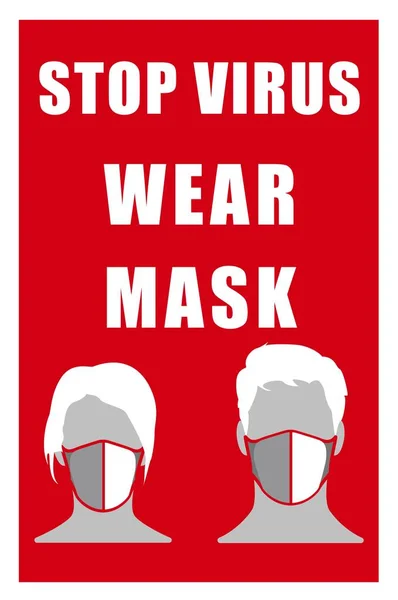 Kırmızı arkaplanda Uyarı İşareti Virüsü Durdur