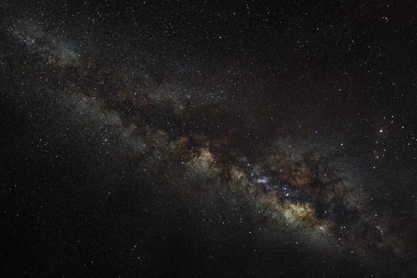 Melkeaktig måte galaksen, langeksponerte bilder, med korn. – stockfoto