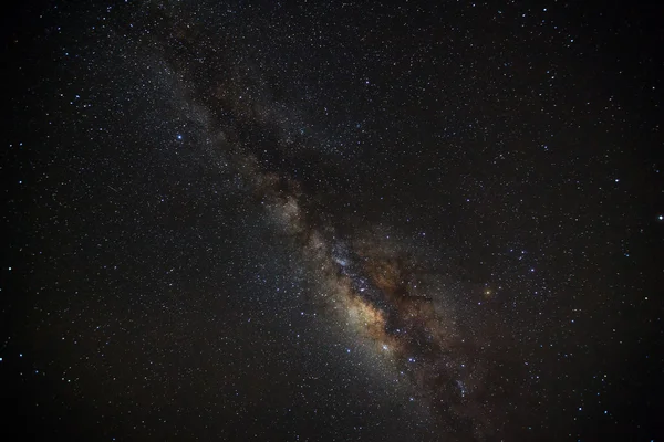 Via Láctea Galaxy. Fotografia de exposição longa. Com grão — Fotografia de Stock