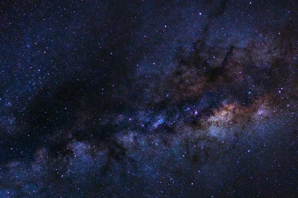 Milchstraße am Nachthimmel, Langzeitaufnahme, mit Korn — Stockfoto