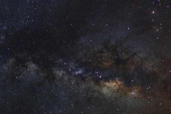 Close-up da Via Láctea, Fotografia de longa exposição, com grãos — Fotografia de Stock
