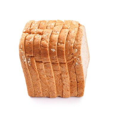 dilim kepekli ekmek arka planı için