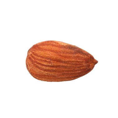 Beyaz arkaplanda izole edilmiş badem fıstıkları