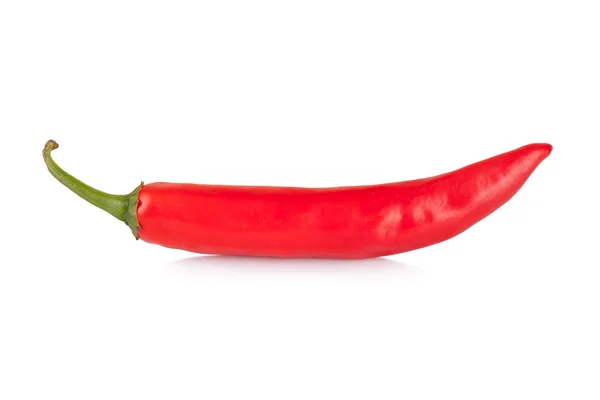 Red chili or chilli cayenne pepper isolated on white background — Stock Photo, Image