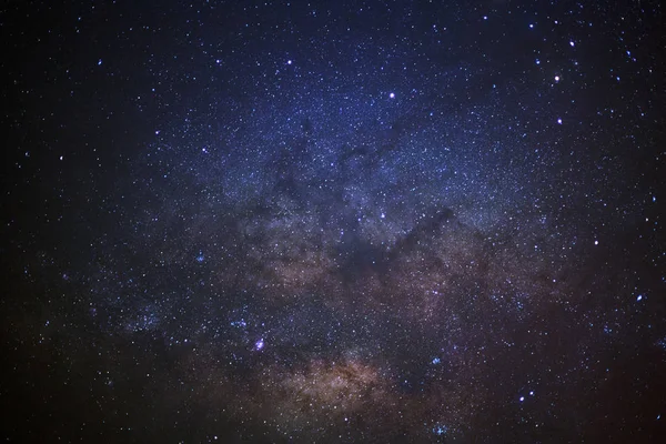 Close-up of Milky Way Galaxy, Long exposure photograph, with grain