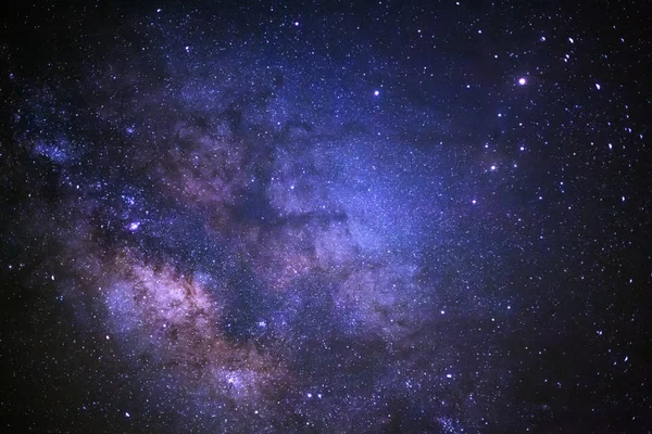 Close-up of Milky Way Galaxy, Long exposure photograph, with grain