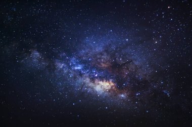 Samanyolu, uzun pozlama fotoğraf, gra ile yakın çekim