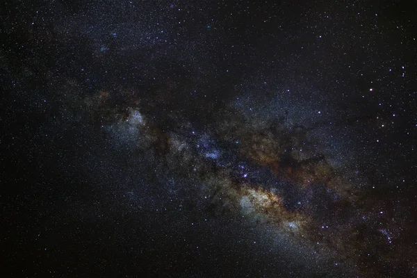 Nahaufnahme einer Milchstraßengalaxie mit Sternen und Weltraumstaub — Stockfoto