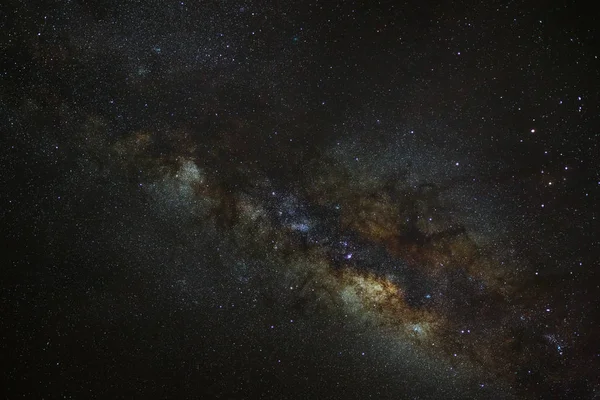 Primer plano de la galaxia Vía Láctea con estrellas y polvo espacial — Foto de Stock