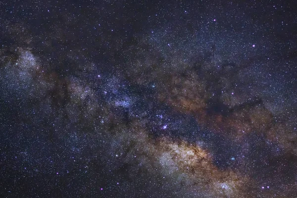 Nahaufnahme einer Milchstraßengalaxie mit Sternen und Weltraumstaub — Stockfoto