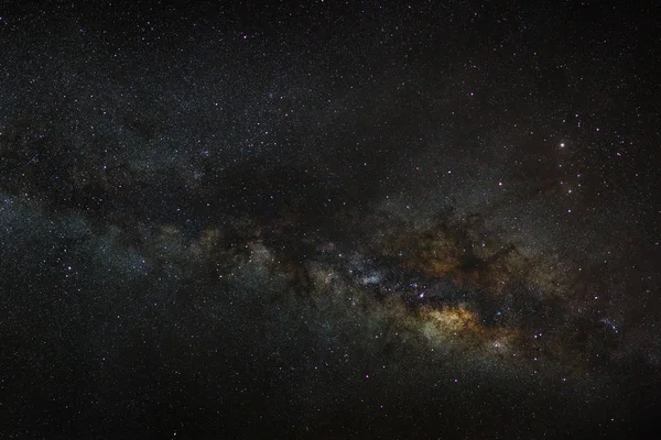 Via Lattea Galassia, Fotografia a lunga esposizione, con grano — Foto Stock