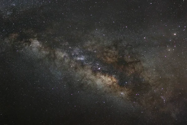 Nahaufnahme der Milchstraße, Langzeitbelichtung, mit Korn — Stockfoto