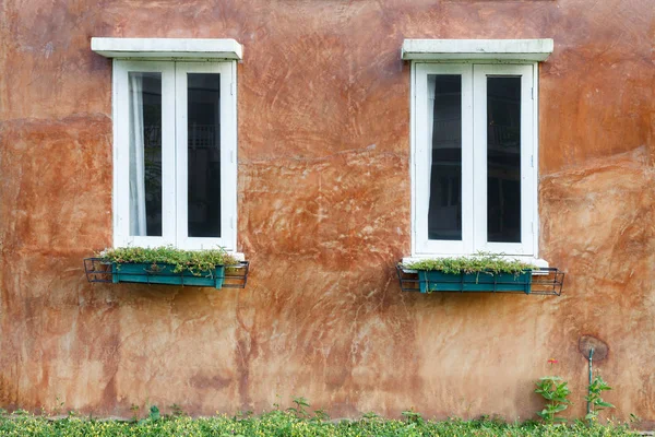 Close up European style window — Stock Photo, Image