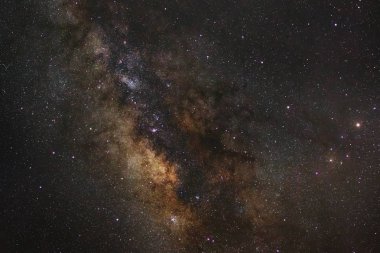 -Yıldızlar ve evrenin uzay tozu ile Samanyolu kapat