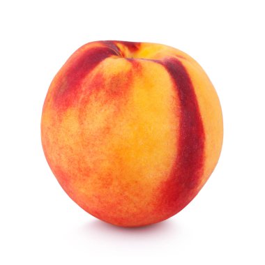 Nektarin meyvesi beyaz arkaplanda izole