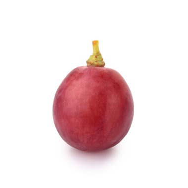 kırmızı üzüm beyaz adam izole