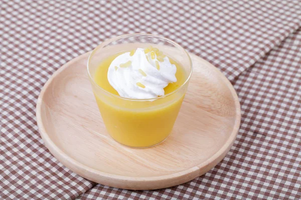 Mango Pudding, thailändisches Dessert — Stockfoto