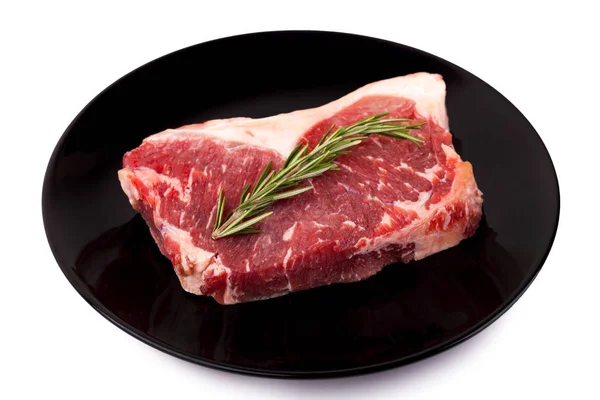 Beef sirloin steak with rosemary — Stock Photo, Image