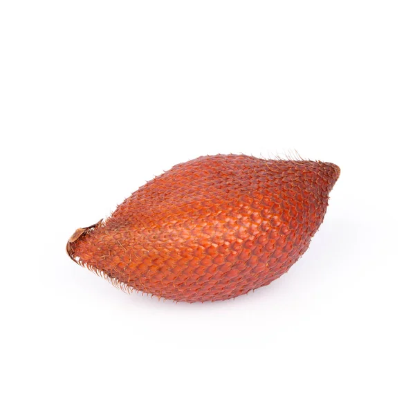 Beyaz arka plan üzerinde izole salacca veya zalacca tropikal meyve — Stok fotoğraf
