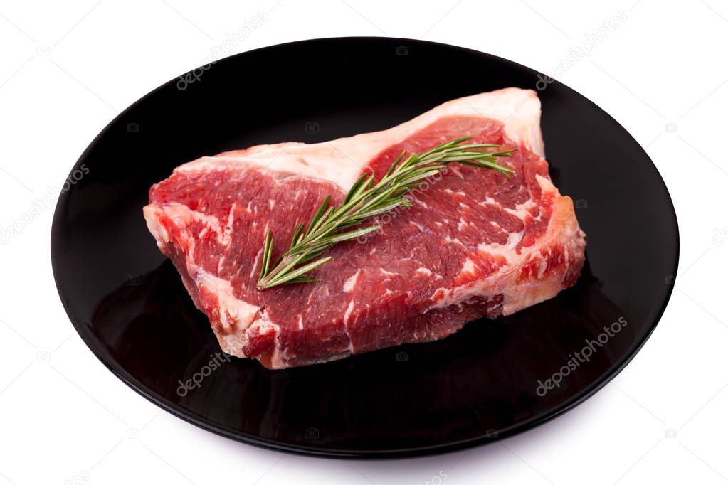 beef sirloin steak with rosemary