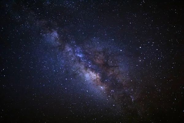 Via Láctea Galaxy, exposição longa photograph.with grão — Fotografia de Stock