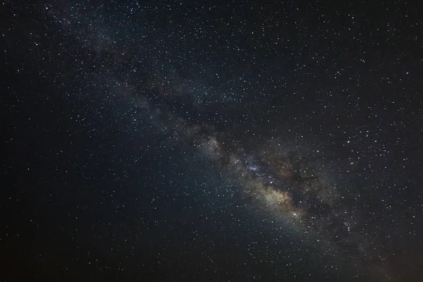 Via Láctea Galaxy, exposição longa photograph.with grão — Fotografia de Stock