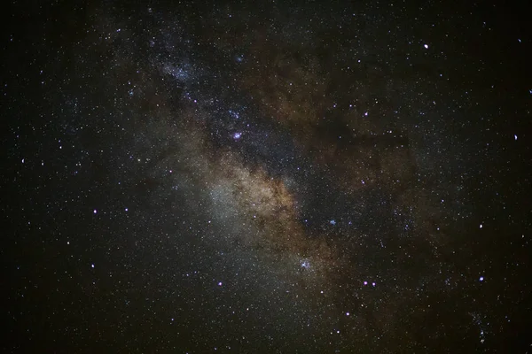 Milchstraßengalaxie, Langzeitaufnahme, mit Korn — Stockfoto